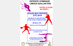 Stage Multi sport - JUILLET 2019
