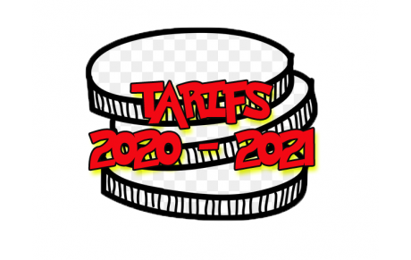 Tarifs 2020 - 2021 Disponibles !